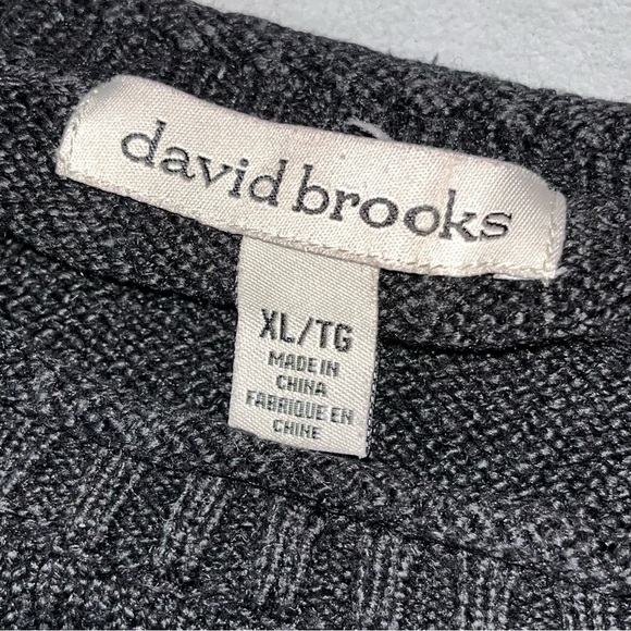 Vintage David Brooks Black Pumpkin Appliqué Crewneck Sweater - Picture 5 of 6